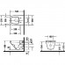 Duravit DuraStyle Унитаз 37x54см., подвесной, с вертикальным смывом, цвет: белый. 2536090000