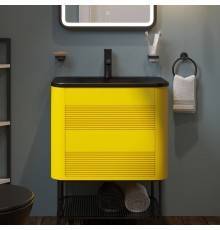 Тумба с раковиной Belinza Twist plus 65 желтая