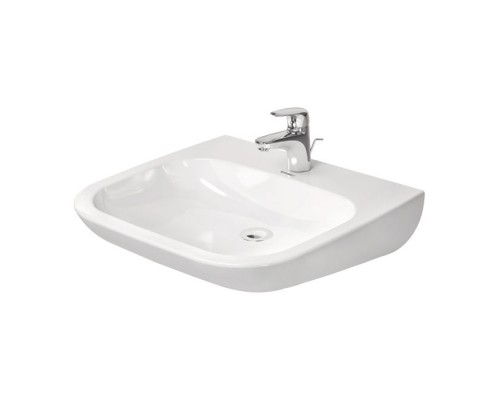 Duravit D-Code Раковина медицинский Med, без перелива, с 1 отв. под смес., 60х55см., цвет: белый. 23136000002