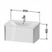 Duravit XViu Тумба подвесная 81x46.9x40.5см, с раковиной, 1 ящик, цвет: белый глянцевый/champagne matt. 2332850000,  XV40160B122