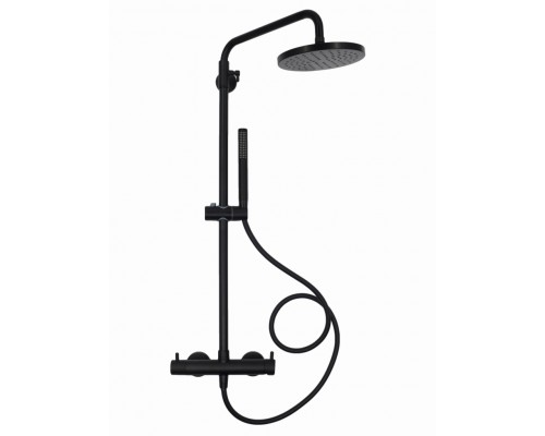 СНЯТ AQM 8001MB Душевая система для душевой кабины Ø200/-- мм, 1/1 режим, Матовый Чёрный AQM8001MB