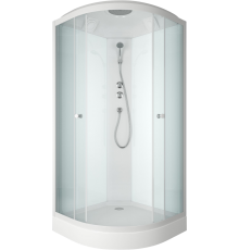 Душевая кабина Bauedge Bau Dream SB0006 профиль матовый белый, стекло прозрачное