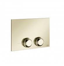 Gessi Venti20 Клавиша смыва для унитаза двойная, для инсталляций TECE, цвет: Brass PVD. 54657#710