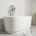 DevonDevon Dove Ванна отдельностоящая, 170.5х64.7х84.6см., White tec plus, с донным клапаном, цвет: белый. DOVE