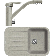 Комплект Мойка кухонная Lava L11.SCA scandic + Смеситель SG05 SCA scandic