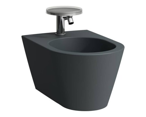 Laufen Kartell Биде подвесное 54.5x37x29см., 1 отв., цвет: графит матовый. 8.3033.1.758.302.1
