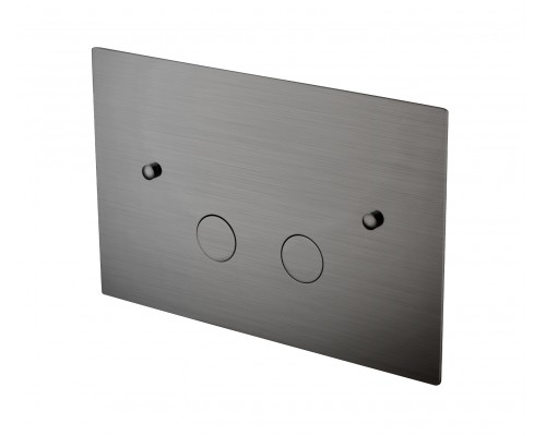 Кнопка смыва для унитаза Boheme 647-GM ультраплоская, gun metall