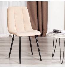 Стул TetChair Модерн Chilly Max велюр бежевый, ножки черные