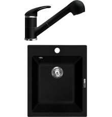 Комплект Мойка кухонная Lava Q3.LAV lava + Смеситель SG03 LAV lava