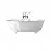 DevonDevon Dove Ванна отдельностоящая, 170.5х52,8х84.6 см, из White tec plus, на ножках, с донным клапаном, цвет: белый. DOVEFSG