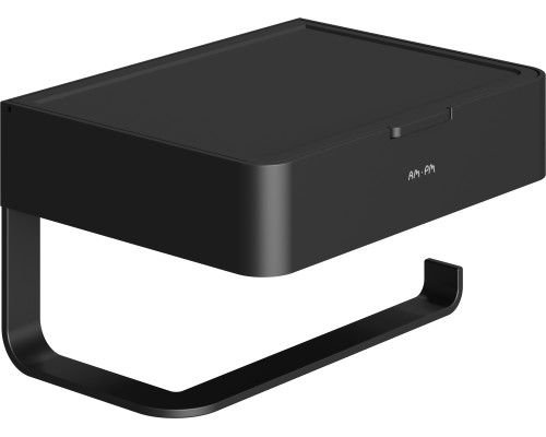 Держатель туалетной бумаги AM.PM Inspire 2.0 AA50A341522 с полкой для телефона и контейнером, черный Держатель туалетной бумаги AM.PM Inspire 2.0 AA50A341522 с полкой для телефона и контейнером, черный