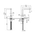 Fantini AF/21 Смеситель для раковины, 1 отв., излив: 155 мм, цвет: Matt Gun Metal PVD. 27 P5 A504WF