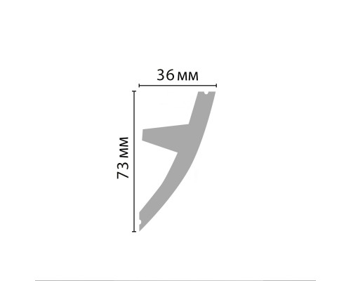 Плинтус потолочный под подсветку DECOMASTER D502-115 ДМ (73*36*2000 мм) Плинтус потолочный под подсветку DECOMASTER D502-115 ДМ (73*36*2000 мм)