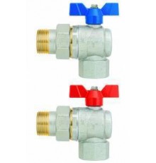Краны шаровые Кран шаровой EVOLUTION, угл., 1(В-Американка), крас.бабочка 6782R084