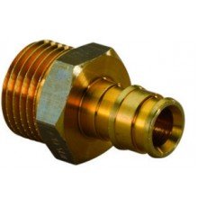 Фитинги цанговые Штуцер латунный для труб PEX 20-G1/2НР '90Ф UP 1135753