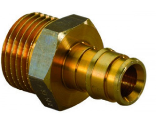 Фитинги цанговые Штуцер латунный для труб PEX 20-G1/2НР '90Ф UP 1135753 Фитинги цанговые Штуцер латунный для труб PEX 20-G1/2НР '90Ф UP 1135753