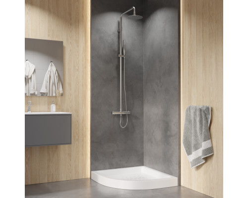 Поддон для душа полукруглый керамический RGW CR/R  800x800