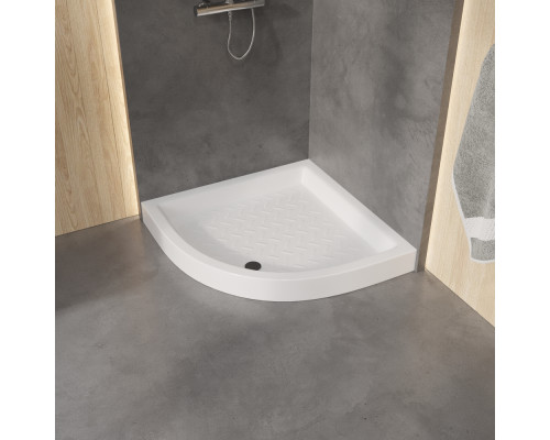 Поддон для душа полукруглый керамический RGW CR/R  800x800