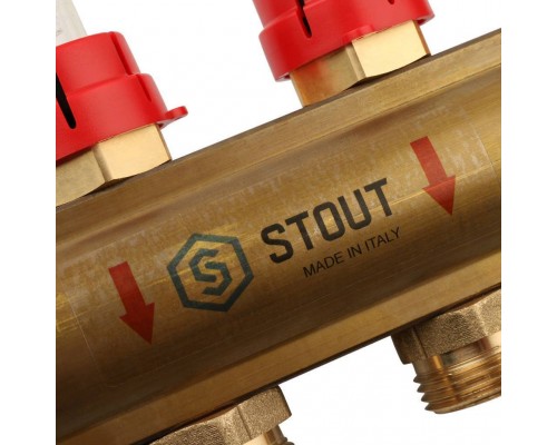 Распределительный коллектор из латуни с расходомерами STOUT 8 выходов (SMB 0473 000008) Распределительный коллектор из латуни с расходомерами STOUT 8 выходов (SMB 0473 000008)