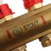 Распределительный коллектор из латуни с расходомерами STOUT 8 выходов (SMB 0473 000008)