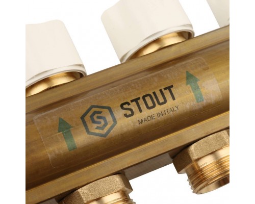 Распределительный коллектор из латуни с расходомерами STOUT 8 выходов (SMB 0473 000008) Распределительный коллектор из латуни с расходомерами STOUT 8 выходов (SMB 0473 000008)