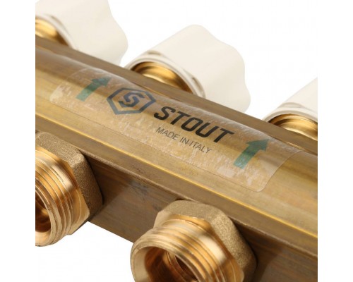 Распределительный коллектор из латуни с расходомерами STOUT 8 выходов (SMB 0473 000008) Распределительный коллектор из латуни с расходомерами STOUT 8 выходов (SMB 0473 000008)