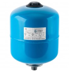 Расширительный бак STOUT STW-0001 гидроаккумулятор 8 л. вертикальный (цвет синий) (STW-0001-000008)