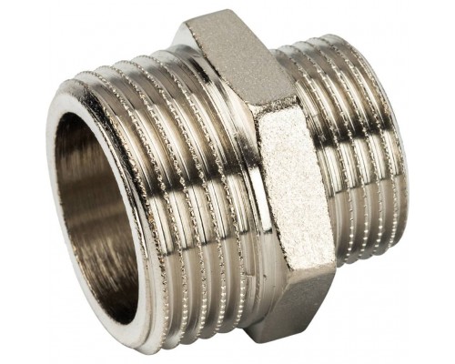 Ниппель НН STOUT переходной никелированный 1 X3/4 (SFT-0004-000134) Ниппель НН STOUT переходной никелированный 1 X3/4 (SFT-0004-000134)