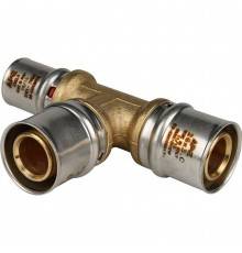 Тройник переходной STOUT 26х26х20 для металлопластиковых труб прессовой (SFP-0005-262620)