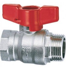 Кран шаровой Cimberio RED6/1MF 3/4 серии RED5 полнопроходной PN40 BН бабочка (CIM RED6/1MF 34)