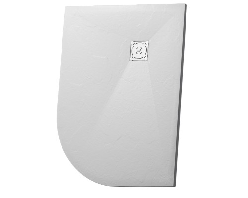 Душевой поддон асимметричный RGW ST/AL-W Белый  800x1200