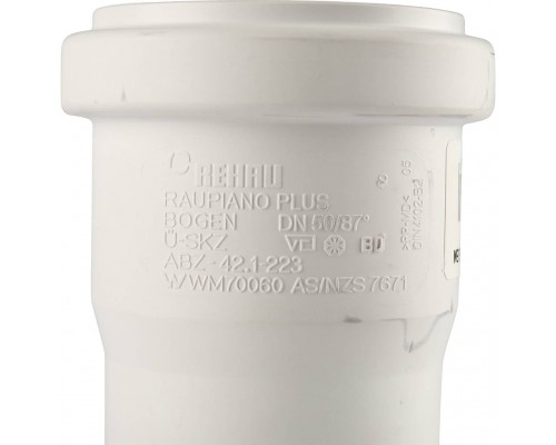 Отвод REHAU RAUPIANO PLUS диам. 50 на 87° 11211341003 (11211341003)