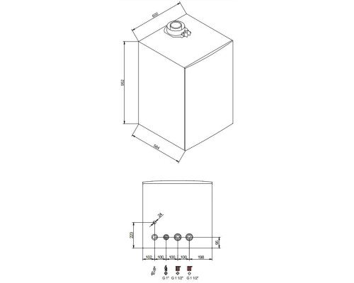 Газовый настенный котел Baxi A7785873 LUNA DUO-TEC MP+ 1.99  конденсационный большой мощности (A7785873)