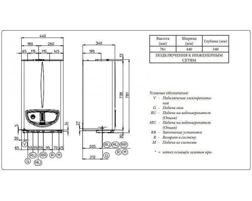 Газовый настенный котел Immergas Maior Eolo 28 X одноконтурный, турбированный (3.020928)
