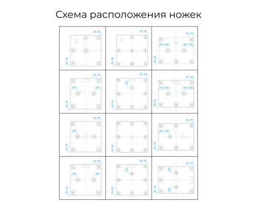 Душевой поддон квадратный RGW ST-De Пустыня