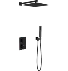 Душевой комплект Vincea VSFW-102TMB С ВНУТРЕННЕЙ ЧАСТЬЮ, черный матовый