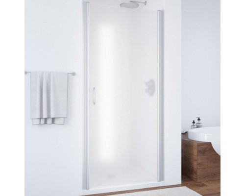 Душевая дверь в нишу Vegas Glass EP 65 07 10 профиль матовый хром, стекло сатин