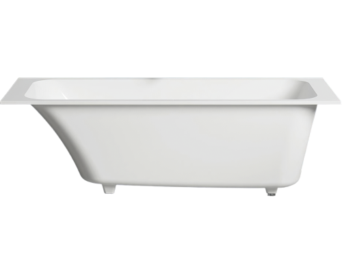 Ванна из искусственного камня Salini Orlanda Kit 180x80 см, с ножками, со сливом-переливом, матовая