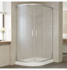 Душевой уголок Vegas Glass ZS-F 110*90 07 10 профиль матовый хром, стекло сатин