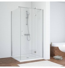Душевой уголок Vegas Glass AFP-Fis TUR NOVO h1890 80 08 01 R профиль глянцевый хром, стекло прозрачное
