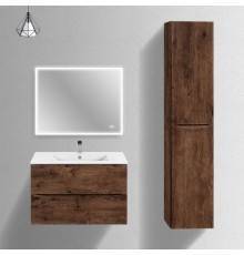 Мебель для ванной комнаты Vincea Mia Slim 80, 2 ящика, темное дерево