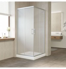 Душевой уголок Vegas Glass Za Novo ZA NOVO 80 07 10 профиль хром матовый, стекло сатин матовое
