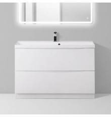 Тумба под раковину BelBagno Marino 90 bianco lucido, напольная (Ненадлежащее качество: царапина на верхнем ящике)
