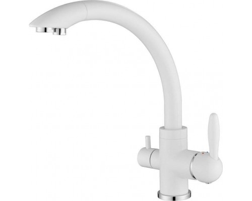 Смеситель для кухни Paulmark Essen Es213001-431 белый матовый