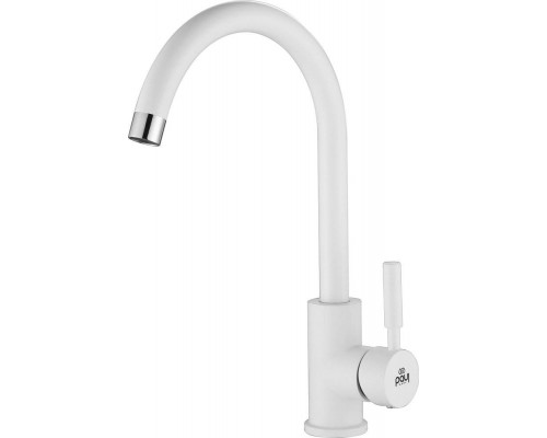 Смеситель для кухни Paulmark Holstein Ho212063-431 белый матовый