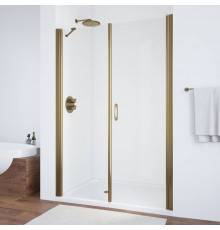 Душевая дверь в нишу Vegas Glass EP-F-2 135 05 01 R профиль бронза, стекло прозрачное