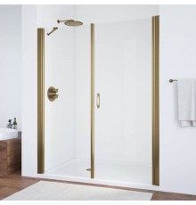 Душевая дверь в нишу Vegas Glass EP-F-2 185 05 01 R профиль бронза, стекло прозрачное