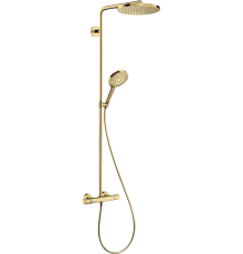 Душевая стойка Hansgrohe Raindance Select S 240 1jet 27633990 Showerpipe, полированное золото
