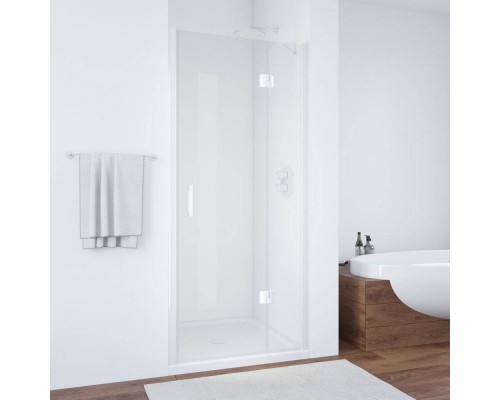 Душевая дверь в нишу Vegas Glass AFP 100 01 01 R профиль белый, стекло прозрачное