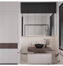 Мебель для ванной комнаты VitrA Ольборг 50: столешница 100, без отверстий, дуб карпентер + 2 тумбы 50